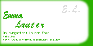 emma lauter business card